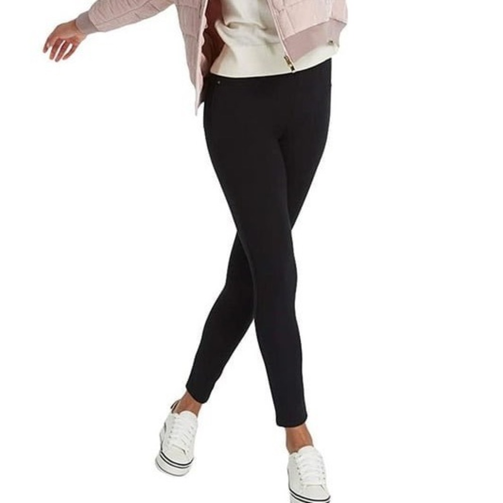 Spanx The Perfect Ponte Cropped Pantsā Pull On Comfort Stretch Black Women Large